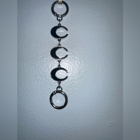 Bag Extender Black and Silver Crescent Moon (BAG NOT INCLUDED) - Picture 3 of 3